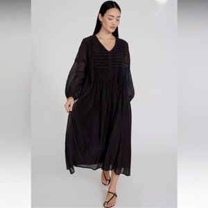 Chan Luu Pamela Dress Caviar Silk One Size